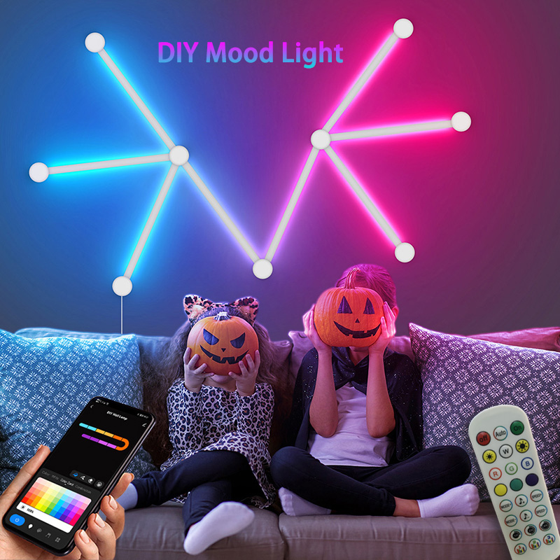 Audio To Music - Lampada da parete RGB intelligente, barra