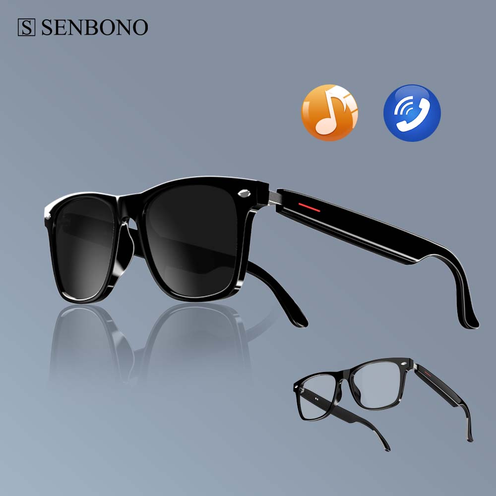 Audio Music Light - Occhiali intelligenti SENBONO E13: lenti per