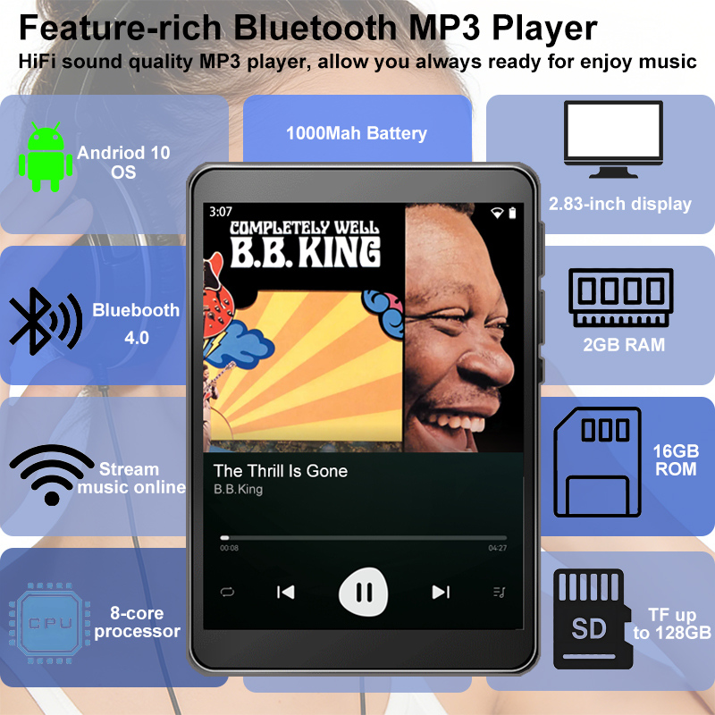 Audio Music Store - Lettore MP3 WiFi Android 10 Spotify