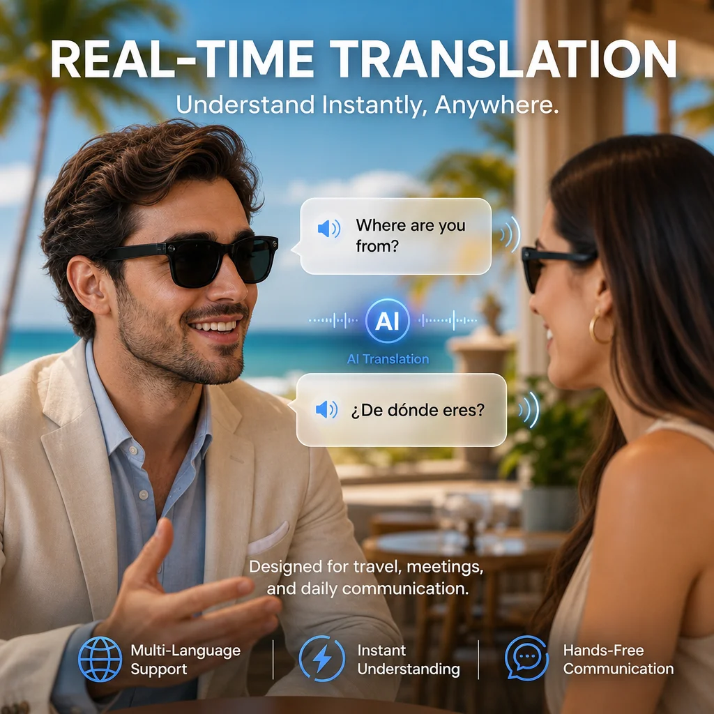 Nuovi Occhiali con Fotocamera  - Audio Music To Video Ai Free recensione e prezzo