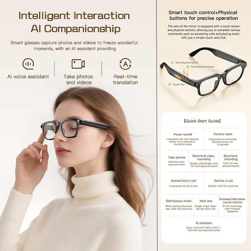 Nuovi Occhiali Smart AI con Fo - Audio Music To Video Ai Free recensione e prezzo