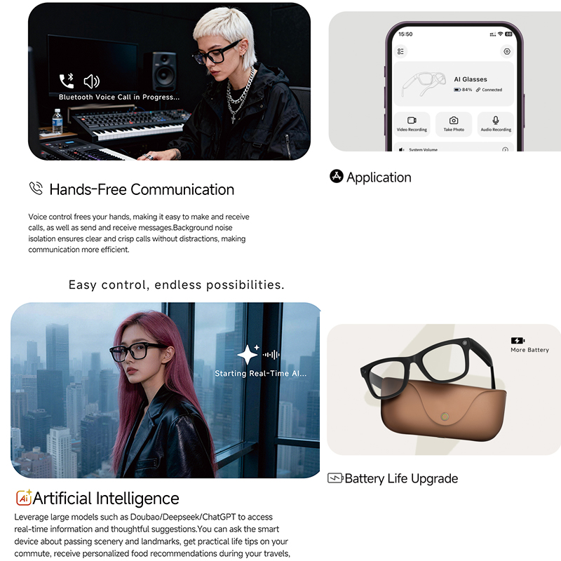 Occhiali Smart AI 2026 con Fot - Audio Music To Video Ai Free recensione e prezzo