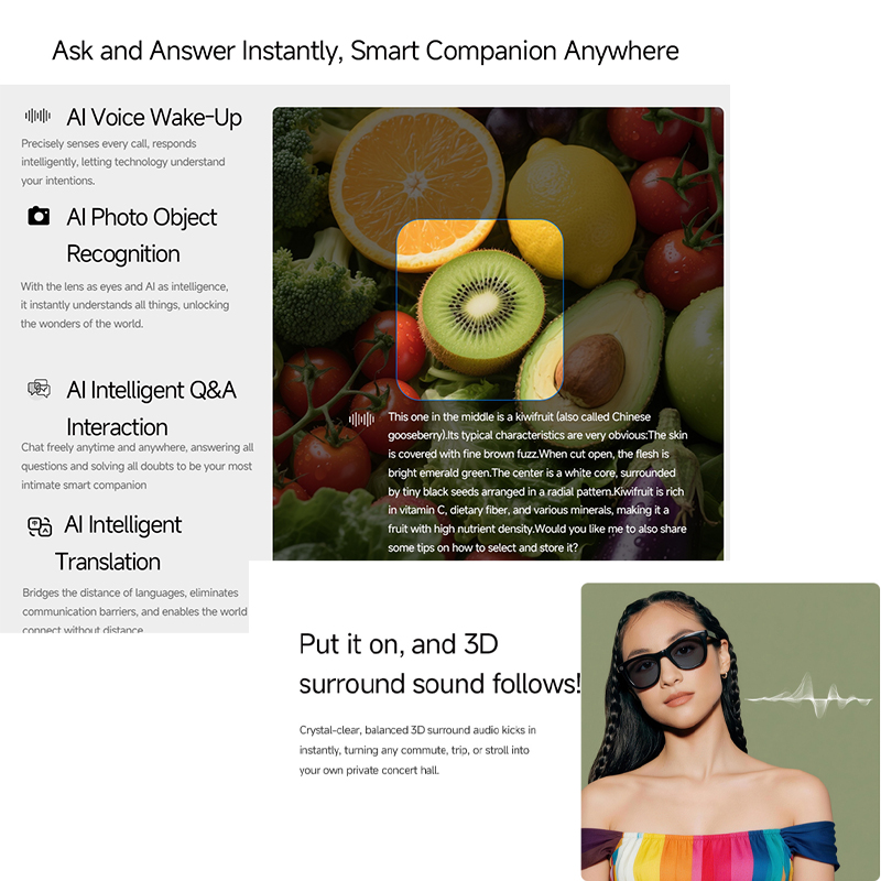 Occhiali Smart AI 2026 con Fot - Audio Music To Video Ai Free recensione e prezzo
