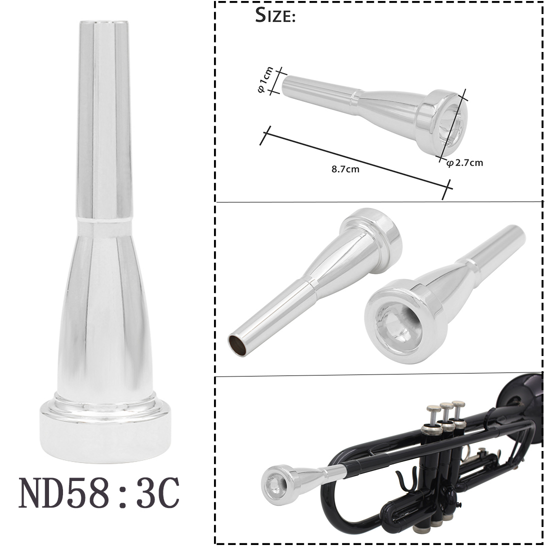 SLADE Bocchino per tromba per  - Trombone Mouthpiece recensione e prezzo
