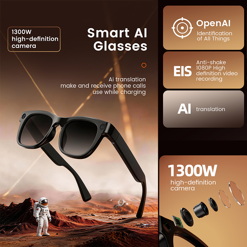 Occhiali Smart AI con Fotocame - Audio Music To Video Ai Free recensione e prezzo