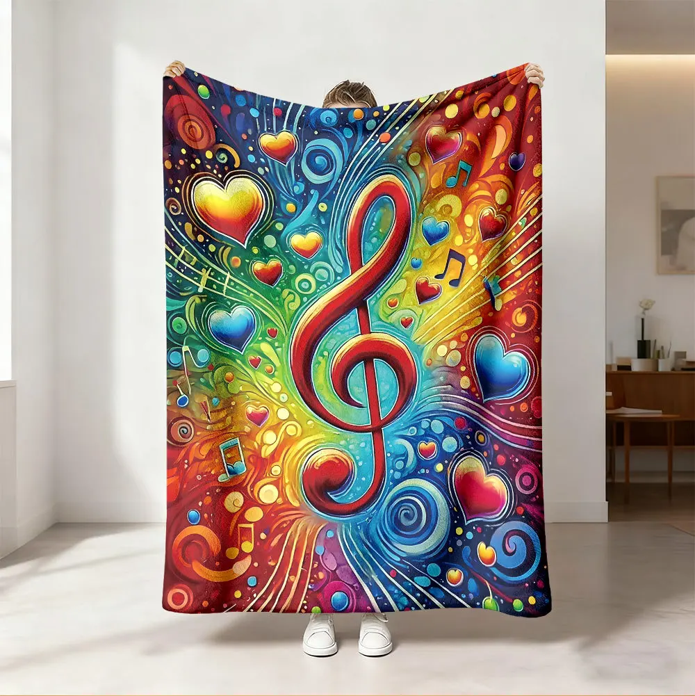 Coperta Decorativa con Note Mu - Audio Into Music Sheet recensione e prezzo