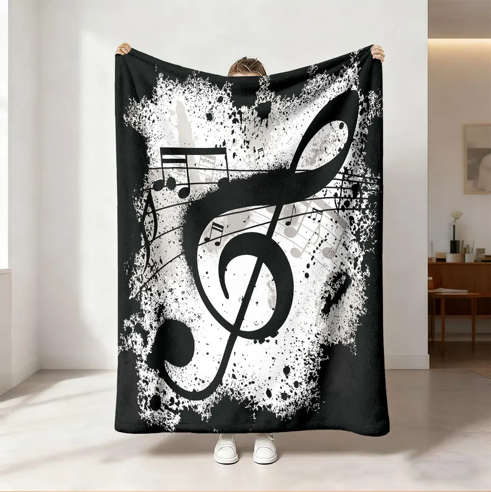 Coperta Decorativa con Note Mu - Audio Into Music Sheet recensione e prezzo