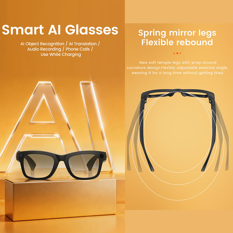 Occhiali Smart AI con Fotocame - Audio Music To Video Ai Free recensione e prezzo